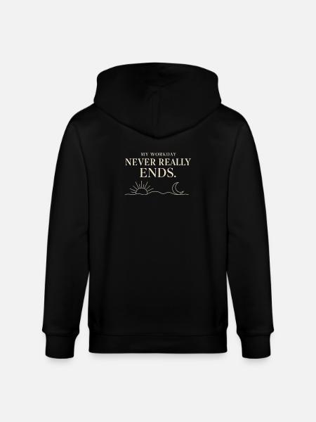Aidant Familial Travailleur - Veste à capuche bio CULTIVATOR Stanley/Stella Unisexe - noir