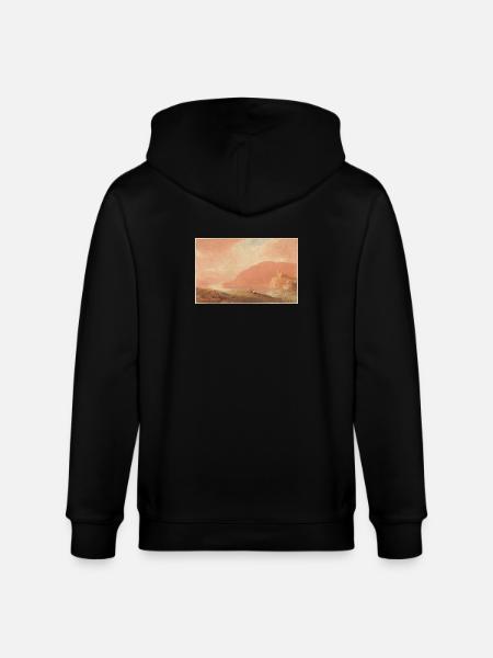 Château sur une rivière - Veste à capuche bio CULTIVATOR Stanley/Stella Unisexe - noir