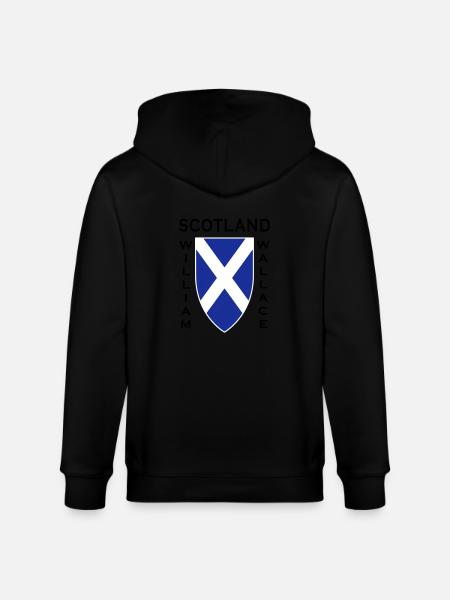 Scotland William Wallace II - Stanley/Stella CULTIVATOR Unisex Organic Hooded Jacket - black