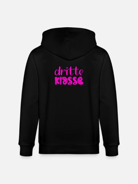 Grundschule 3. Klasse - Dritte Schulklasse - Stanley/Stella Unisex Bio-Kapuzenjacke CULTIVATOR  - Schwarz