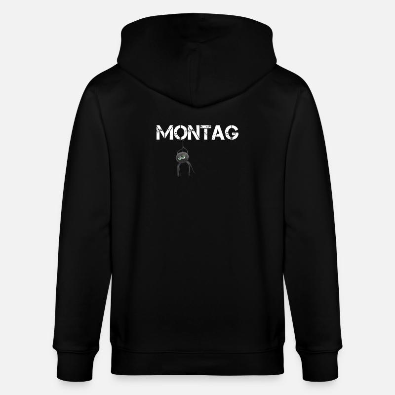 Araignée du lundi - Veste à capuche bio CULTIVATOR Stanley/Stella Unisexe - noir