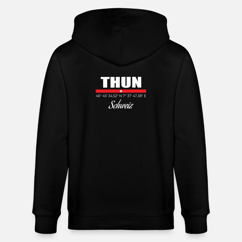 Thun - Stanley/Stella Unisex Bio-Kapuzenjacke CULTIVATOR  - Schwarz
