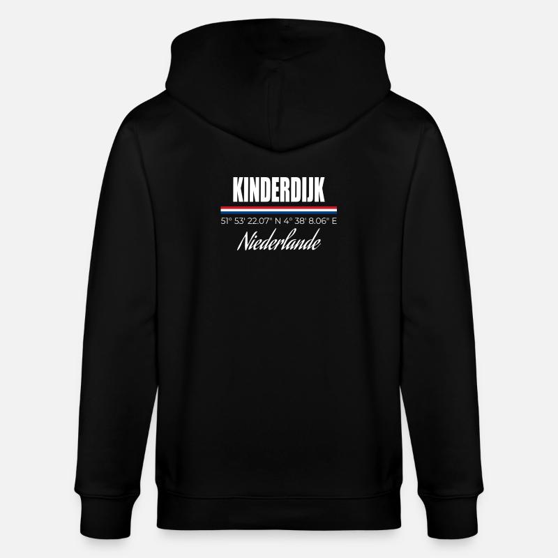 Kinderdijk - Stanley/Stella Unisex Bio-Kapuzenjacke CULTIVATOR  - Schwarz