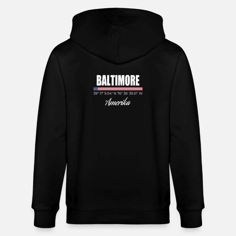 Baltimore - Veste à capuche bio CULTIVATOR Stanley/Stella Unisexe - noir