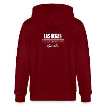 Las Vegas - Veste à capuche bio CULTIVATOR Stanley/Stella Unisexe - bordeaux - Dos - Anna (173cm)