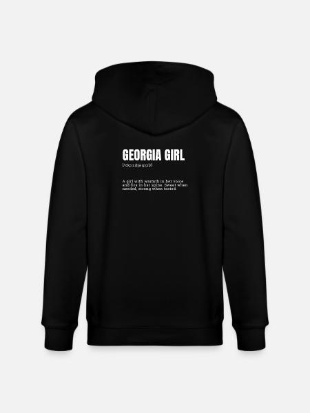 Georgia Girl Warmth and Strength - Stanley/Stella CULTIVATOR Unisex Organic Hooded Jacket - black