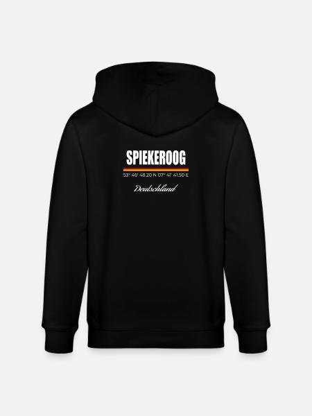 Spiekeroog - Stanley/Stella Unisex Bio-Kapuzenjacke CULTIVATOR - Schwarz