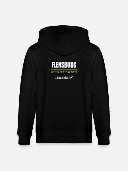 Flensburg - Stanley/Stella Unisex Bio-Kapuzenjacke CULTIVATOR  - Schwarz