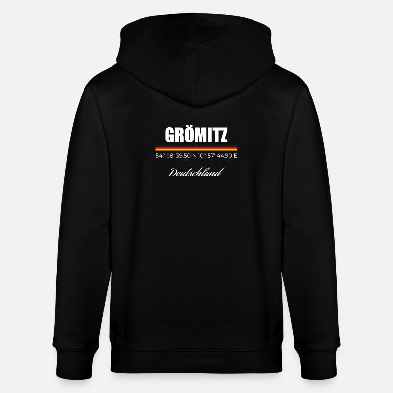 Grömitz - Stanley/Stella Unisex Bio-Kapuzenjacke CULTIVATOR  - Schwarz