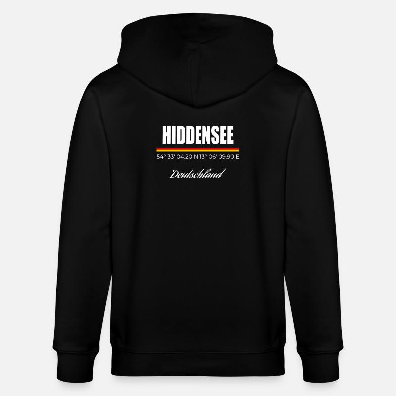 Hiddensee - Stanley/Stella Unisex Bio-Kapuzenjacke CULTIVATOR  - Schwarz