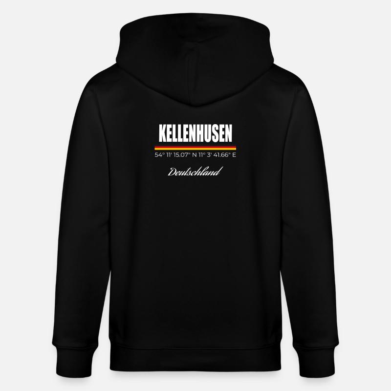Kellenhusen - Stanley/Stella Unisex Bio-Kapuzenjacke CULTIVATOR  - Schwarz