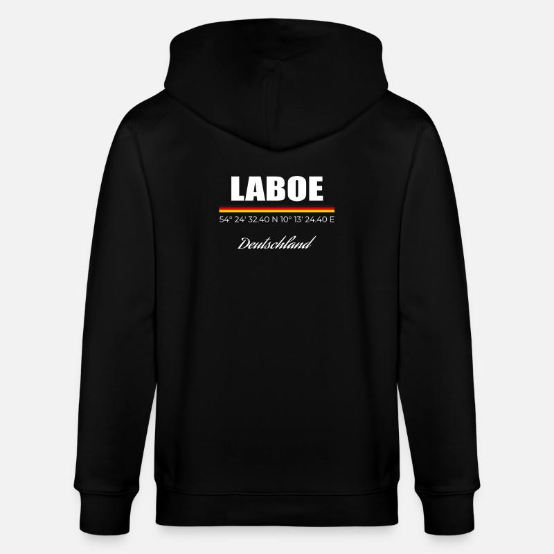 Laboe - Stanley/Stella Unisex Bio-Kapuzenjacke CULTIVATOR  - Schwarz