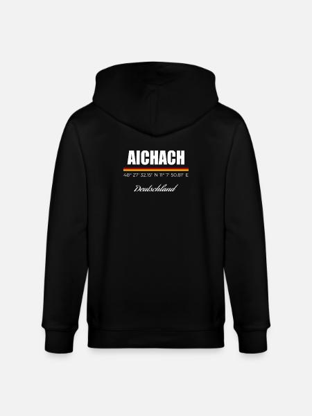 Aichach - Stanley/Stella Unisex Bio-Kapuzenjacke CULTIVATOR - Schwarz