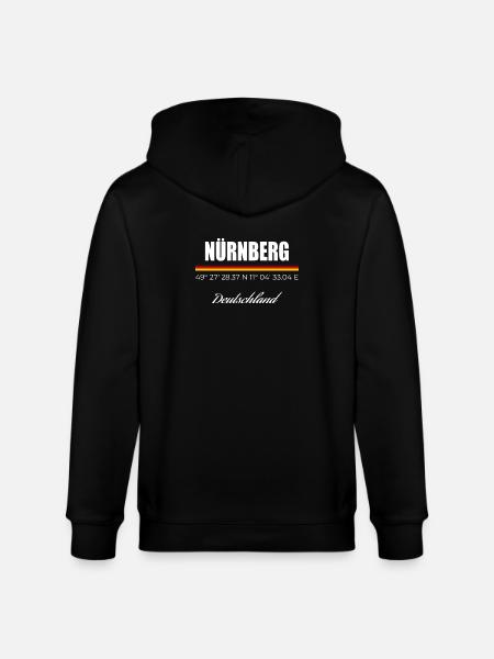 Nürnberg - Stanley/Stella Unisex Bio-Kapuzenjacke CULTIVATOR  - Schwarz