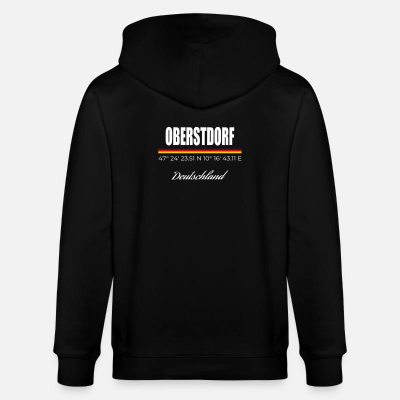 Oberstdorf - Stanley/Stella Unisex Bio-Kapuzenjacke CULTIVATOR  - Schwarz
