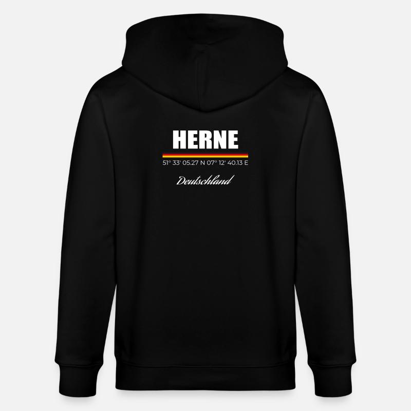 Herne - Stanley/Stella Unisex Bio-Kapuzenjacke CULTIVATOR  - Schwarz