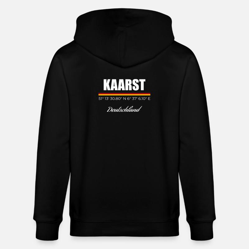Kaarst - Stanley/Stella Unisex Bio-Kapuzenjacke CULTIVATOR  - Schwarz