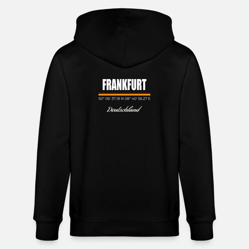 Frankfurt - Stanley/Stella Unisex Bio-Kapuzenjacke CULTIVATOR  - Schwarz