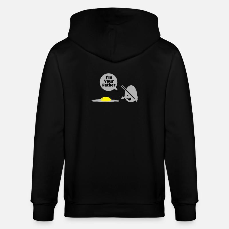 egg vader - Stanley/Stella Unisex Bio-Kapuzenjacke CULTIVATOR  - Schwarz