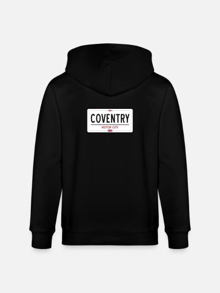 Coventry place sign - Stanley/Stella CULTIVATOR Unisex Organic Hooded Jacket - black