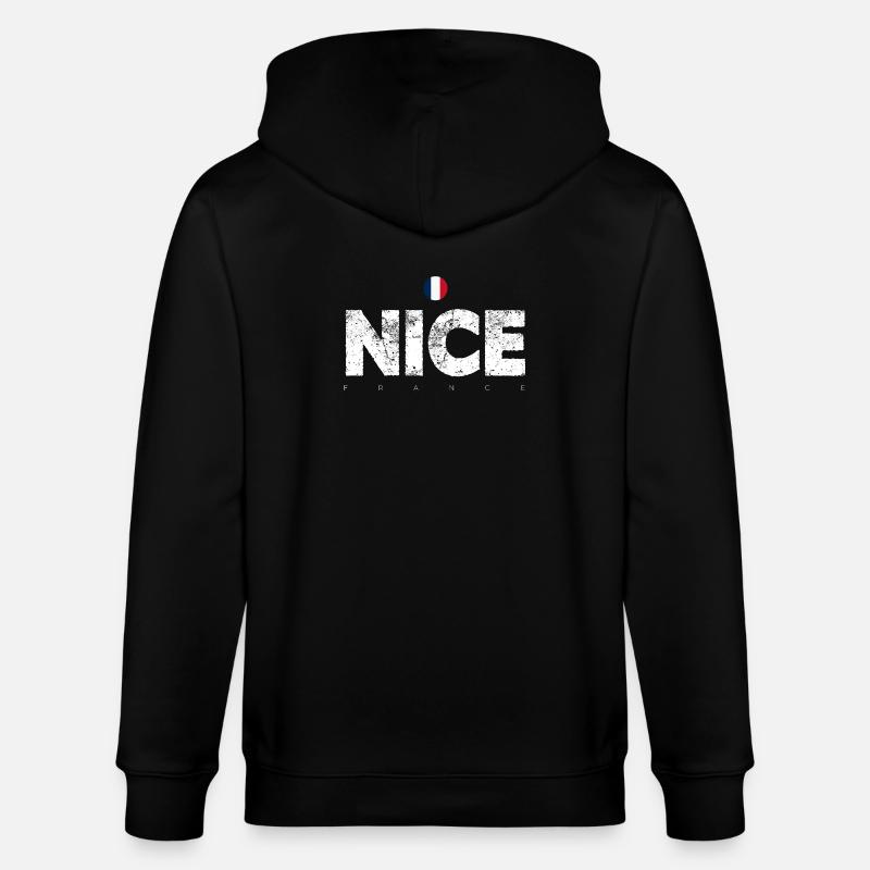 Nizza Frankreich Verzweifelte Briefe - Stanley/Stella Unisex Bio-Kapuzenjacke CULTIVATOR - Schwarz
