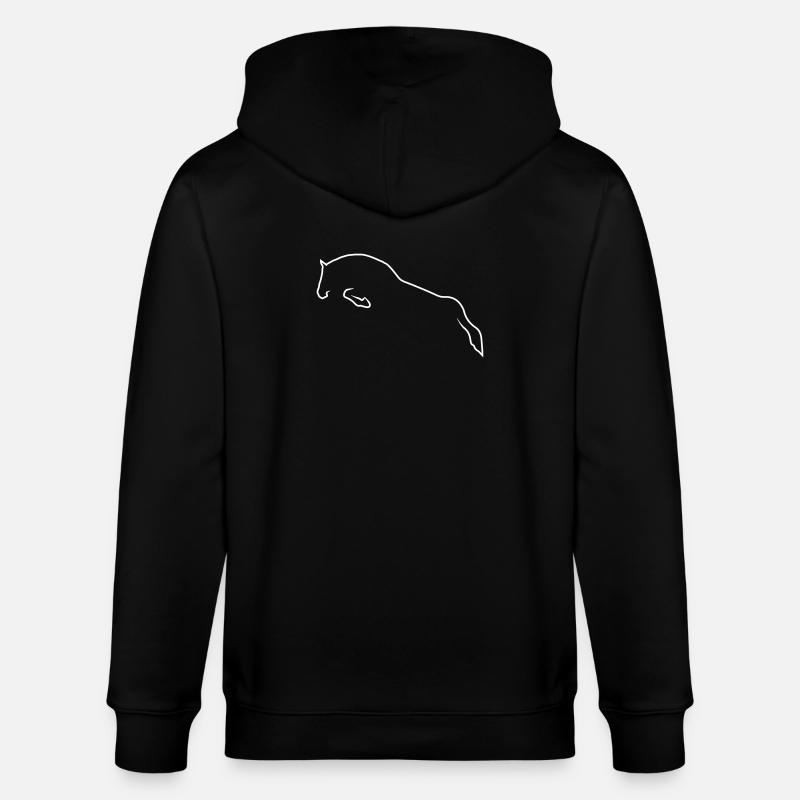 Springpferd - Stanley/Stella Unisex Bio-Kapuzenjacke CULTIVATOR  - Schwarz