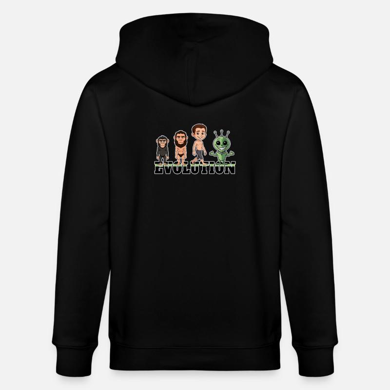 Evolution Alien - Stanley/Stella Unisex Bio-Kapuzenjacke CULTIVATOR  - Schwarz