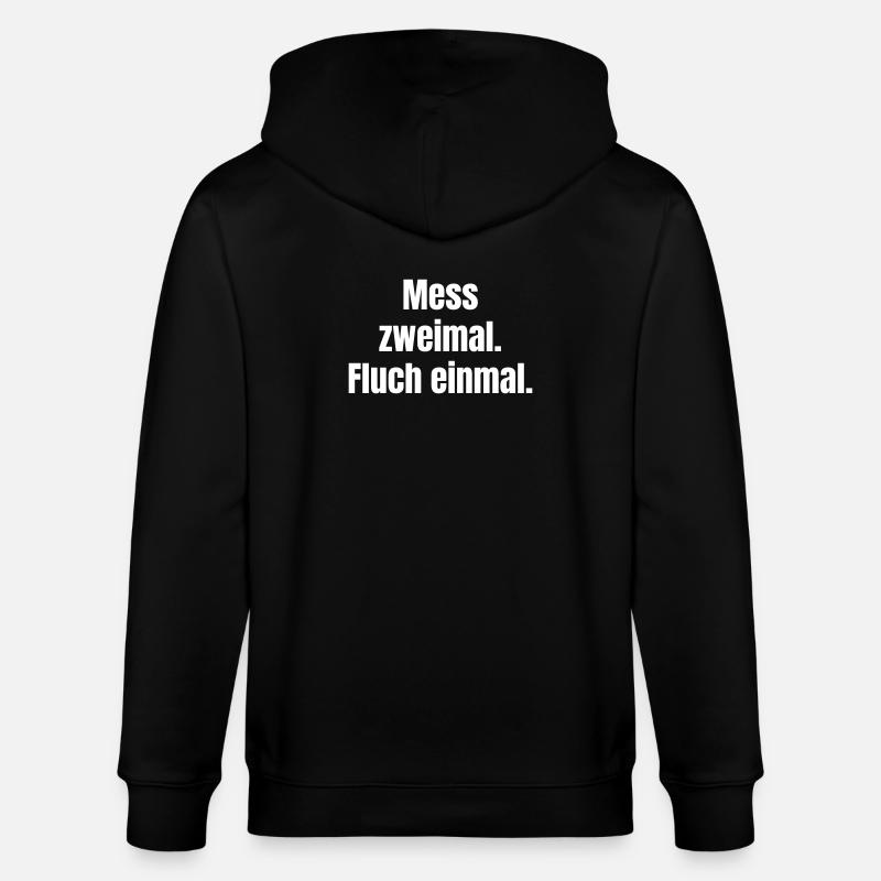 Mess zweimal Fluch einmal - Stanley/Stella Unisex Bio-Kapuzenjacke CULTIVATOR - Schwarz