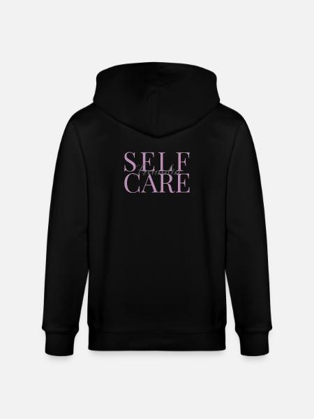Selfcarefreundin rosa und grau - Stanley/Stella Unisex Bio-Kapuzenjacke CULTIVATOR - Schwarz