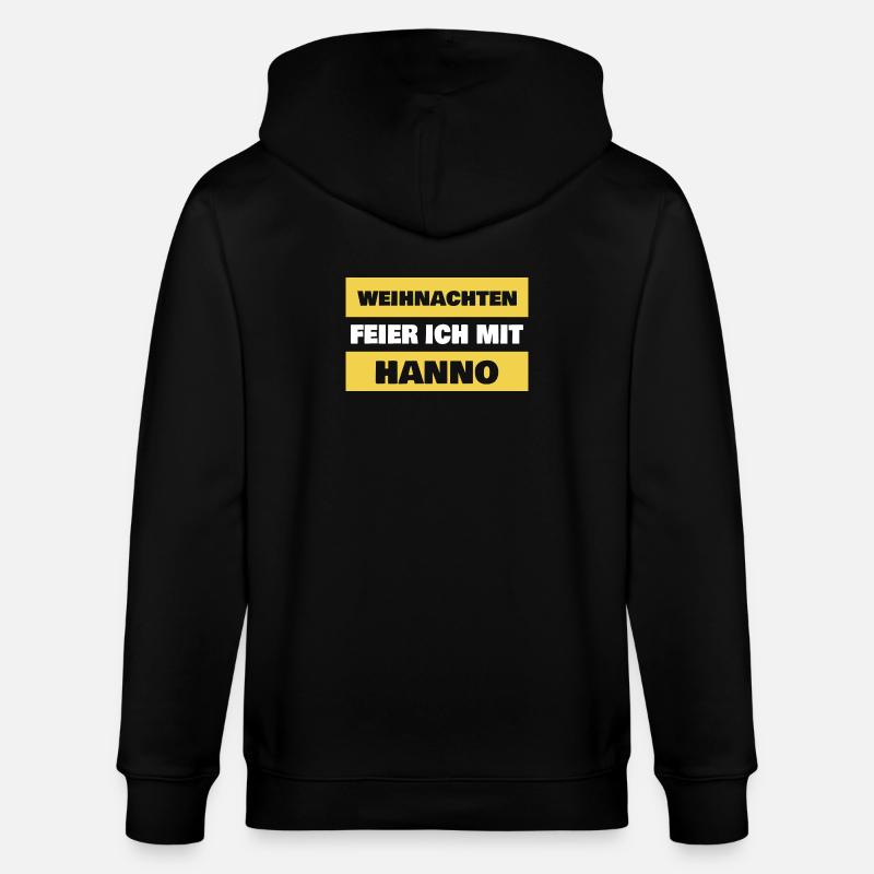 Spruch Hanno - Stanley/Stella Unisex Bio-Kapuzenjacke CULTIVATOR  - Schwarz