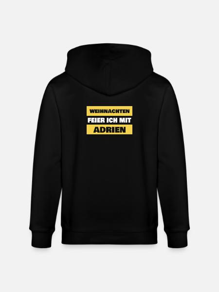 Adrien als Spruch - Stanley/Stella Unisex Bio-Kapuzenjacke CULTIVATOR - Schwarz