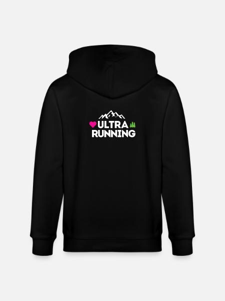 Ultra Running – My Love - Stanley/Stella CULTIVATOR Unisex Organic Hooded Jacket - black