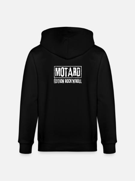 BIKER Rock N Roll Edition - Stanley/Stella CULTIVATOR  Unisex Organic Hooded Jacket - black