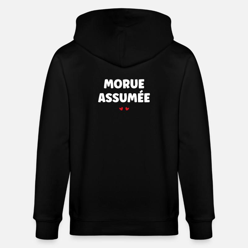 Morue Assumée - Veste à capuche bio CULTIVATOR Stanley/Stella Unisexe - noir