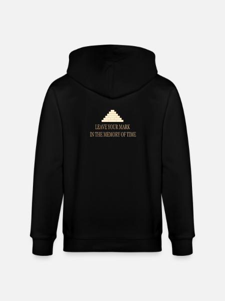 Djoser Pyramid – Leave Your Mark Design - Stanley/Stella CULTIVATOR Unisex Organic Hooded Jacket - black