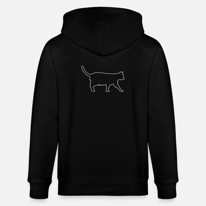 Cat - Veste à capuche bio CULTIVATOR Stanley/Stella Unisexe - noir