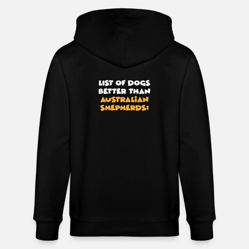 Australian Shepherd - Stanley/Stella Unisex Bio-Kapuzenjacke CULTIVATOR - Schwarz
