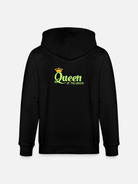 Queen of the Green - Stanley/Stella CULTIVATOR  Unisex Organic Hooded Jacket - black
