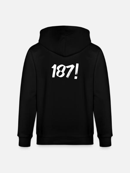 Numbers One Eight Seven - Stanley/Stella CULTIVATOR  Unisex Organic Hooded Jacket - black