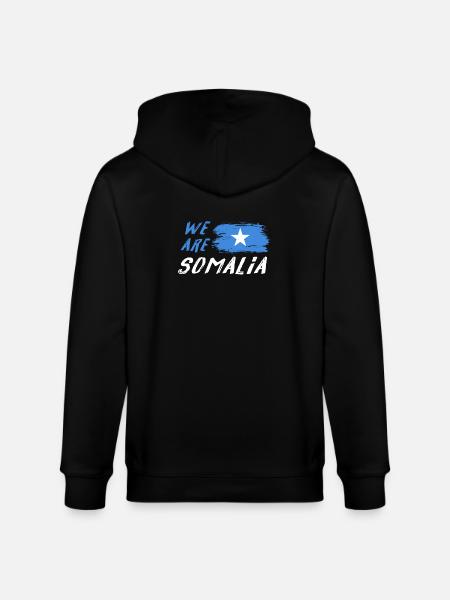 We are Somalia - Stanley/Stella CULTIVATOR  Unisex Organic Hooded Jacket - black