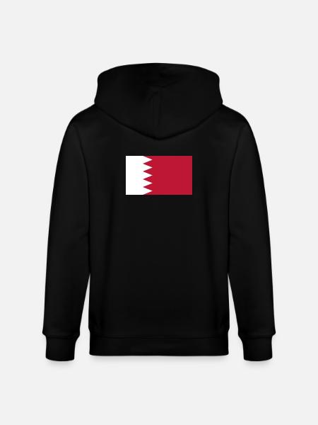 Qatar Flag Flag - Stanley/Stella CULTIVATOR Unisex Organic Hooded Jacket - black