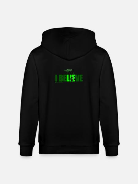 i believe - Stanley/Stella CULTIVATOR  Unisex Organic Hooded Jacket - black
