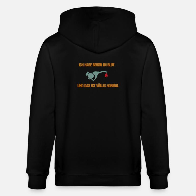 De l’essence dans le sang - Veste à capuche bio CULTIVATOR Stanley/Stella Unisexe - noir