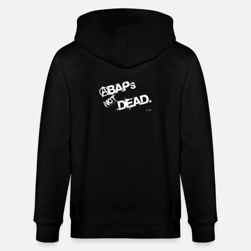 ABAPsNotDead white - Stanley/Stella Unisex Bio-Kapuzenjacke CULTIVATOR  - Schwarz