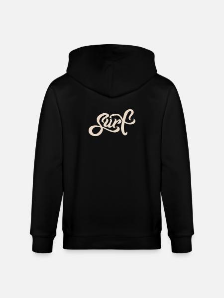 Surf Lettering - Stanley/Stella Unisex Bio-Kapuzenjacke CULTIVATOR - Schwarz