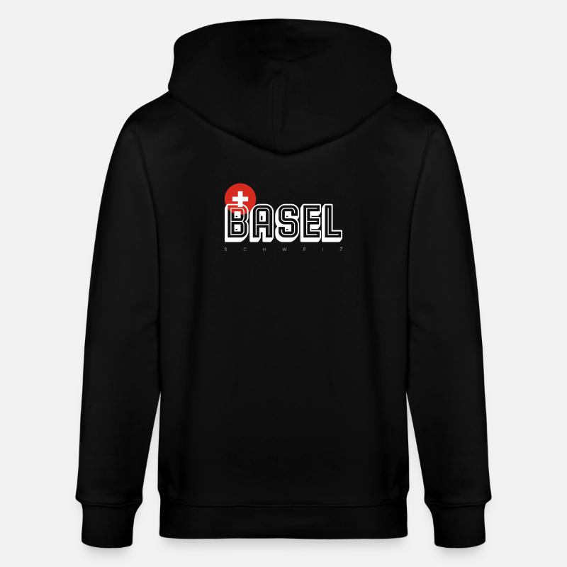 Basel - Stanley/Stella Unisex Bio-Kapuzenjacke CULTIVATOR  - Schwarz