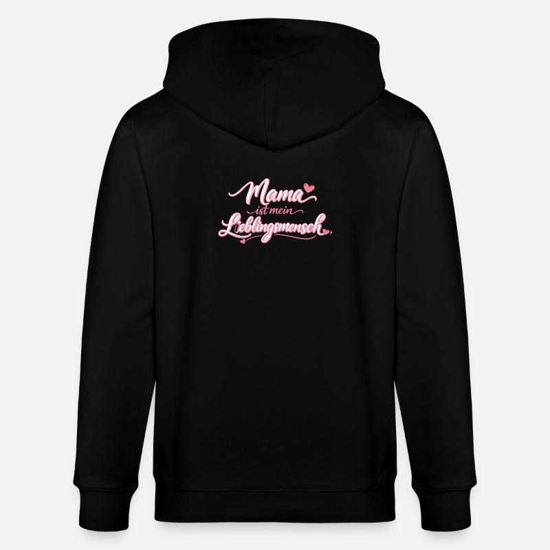 Maman est mon cadeau préféré - Veste à capuche bio CULTIVATOR Stanley/Stella Unisexe - noir