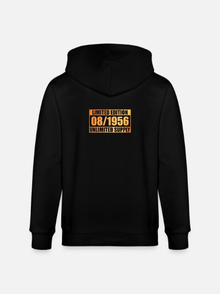 70th Anniversary Limited Edition - ꝏ Supply 08/1956 - Stanley/Stella CULTIVATOR Unisex Organic Hooded Jacket - black