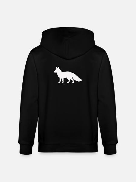 fuchs_silhouette_tier- - Stanley/Stella CULTIVATOR Unisex Organic Hooded Jacket - black