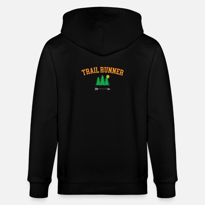 Coureur de sentier - Veste à capuche bio CULTIVATOR Stanley/Stella Unisexe - noir